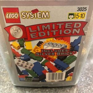 VTG LEGO System Freestyle: Limited Edition Silver Bucket 3025 Bucket 1998 NEW